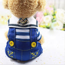Denim Overalls for dogs - Onesie