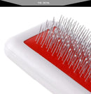 Cushioned Pin Brush Slicker for dogs - Brush, Comb, Fur, Groom, Grooming, Hair Remover, Needle Comb, Slicker, Slicker Brush