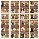 Warning: Affectionate Dog on Duty Metal Signs 20x30 cm for dogs - Funny, Merchandise, Signs, Warning