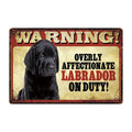 Warning: Affectionate Dog on Duty Metal Signs 20x30 cm for dogs - Funny, Merchandise, Signs, Warning