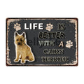 Life Is Better With A Dog Metal Signs 20x30 cm for dogs - Life is Better with a Dog, Signs
