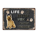 Life Is Better With A Dog Metal Signs 20x30 cm for dogs - Life is Better with a Dog, Signs
