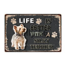 Life Is Better With A Dog Metal Signs 20x30 cm for dogs - Life is Better with a Dog, Signs