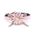 Collar w/ Flower Bow for dogs - Collar, Flower, Pretty