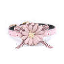 Collar w/ Flower Bow for dogs - Collar, Flower, Pretty