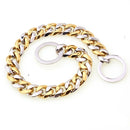 Stainless Steel Chain Collar for dogs - Black, Chain, Collar, Gold, Metal, Silver, Stainless Steel
