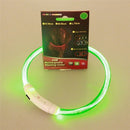 Glow in the Dark Tube Collar for dogs - Collar, LED, Neon, Rechargeable, Safety, USB