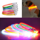 Glow in the Dark Tube Collar for dogs - Collar, LED, Neon, Rechargeable, Safety, USB