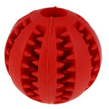Rubber Chew Ball Feeder Toy - Treat Dispensing for dogs - __label:Bestseller, Backpack, Ball, Chew, Dispenser, Dispensing, Grooves, Kong, Teeth, Toy, Treat, Treats
