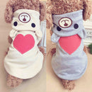 Heart Hoodie Pajamas for dogs - Hoodie, Hoodies, Onesie, Pajams