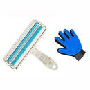 Combo Grooming Glove & Hair Remover for dogs - Grooming Glove, Grooming Kit, Hair Remover, Roller