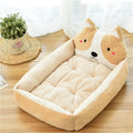 Cute Plush Cartoon Bed for dogs - Bed, Portable, Portable Bed, Soft, Warm
