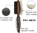Double-sided Wood Fur Bristle Brush