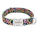Custom Collar w/ Nameplate for dogs - __label2:HappyDog's Choice, __label:Bestseller, Collar, Custom, Engrave, Flat Buckle, Leash, Nameplate, Personal, Personalized