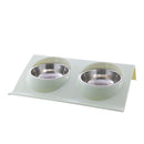 Colourful Stainless Steel Bowl Set for dogs - Bowls, Combo, Dish, Food Bowl, Steel, Water Bowl