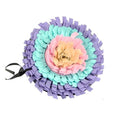 Round Snuffle Mat for dogs - __label2:HappyDog's Choice, __label:Bestseller, Fleece, Mat, Pad, Play, Puzzle, Slow Feed, Slow Feeder, Sniff, Snuffle, Toy