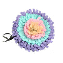 Round Snuffle Mat for dogs - __label2:HappyDog's Choice, __label:Bestseller, Fleece, Mat, Pad, Play, Puzzle, Slow Feed, Slow Feeder, Sniff, Snuffle, Toy