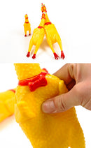Screaming Rubber Chicken Squeeze Toy for dogs - Chicken, Fetch, Noise, Rubber, Squeak, Squeaker, Squeaky, Toy