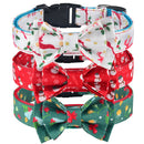 Christmas Dog Collar for dogs - __label:Bestseller, Bell, Christmas, Collar, Gift, Green, Holidays, Present, Red, Snow, Winter