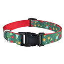 Christmas Dog Collar for dogs - __label:Bestseller, Bell, Christmas, Collar, Gift, Green, Holidays, Present, Red, Snow, Winter