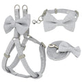 Cute Bow Harness, Collar and Leash Set for dogs - Bow, Bow Tie, Bundle, Collar, Dog, Harness, Leash, Puppy, Set