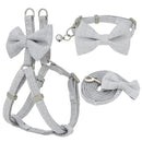 Cute Bow Harness, Collar and Leash Set for dogs - Bow, Bow Tie, Bundle, Collar, Dog, Harness, Leash, Puppy, Set