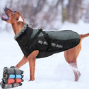 Large Dog Winter Jacket w/ Faux Fur for dogs - Big, Big Dogs, Coat, Cold, D-Ring, Jacket, Jumpsuit, Large, Reflective, Waterproof, Winter