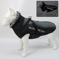 Large Dog Winter Jacket w/ Faux Fur for dogs - Big, Big Dogs, Coat, Cold, D-Ring, Jacket, Jumpsuit, Large, Reflective, Waterproof, Winter