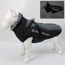 Large Dog Winter Jacket w/ Faux Fur for dogs - Big, Big Dogs, Coat, Cold, D-Ring, Jacket, Jumpsuit, Large, Reflective, Waterproof, Winter