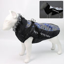 Large Dog Winter Jacket w/ Faux Fur for dogs - Big, Big Dogs, Coat, Cold, D-Ring, Jacket, Jumpsuit, Large, Reflective, Waterproof, Winter