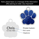 Big Paw Print Personalized Custom Dog Tag