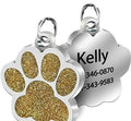 Big Paw Print Personalized Custom Dog Tag