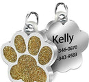 Big Paw Print Personalized Custom Dog Tag