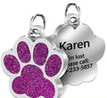 Big Paw Print Personalized Custom Dog Tag