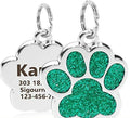 Big Paw Print Personalized Custom Dog Tag