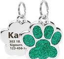 Big Paw Print Personalized Custom Dog Tag
