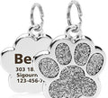 Big Paw Print Personalized Custom Dog Tag