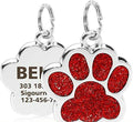Big Paw Print Personalized Custom Dog Tag