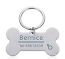 Doggy Bone Personalized Custom ID Tag