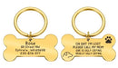 Doggy Bone Personalized Custom ID Tag