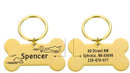 Doggy Bone Personalized Custom ID Tag