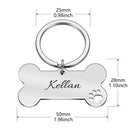 Doggy Bone Personalized Custom ID Tag