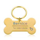 Doggy Bone Personalized Custom ID Tag