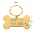 Doggy Bone Personalized Custom ID Tag