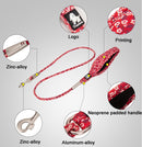 Floral Rope Leash w/ Handle