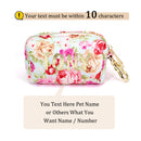 Personalized Floral Poop Bag, Snack & Accessories Holder