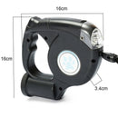 Retractable Leash w/ Built in Poop Dispenser & Flashlight
