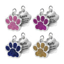Big Paw Print Personalized Custom Dog Tag