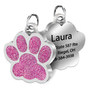 Big Paw Print Personalized Custom Dog Tag